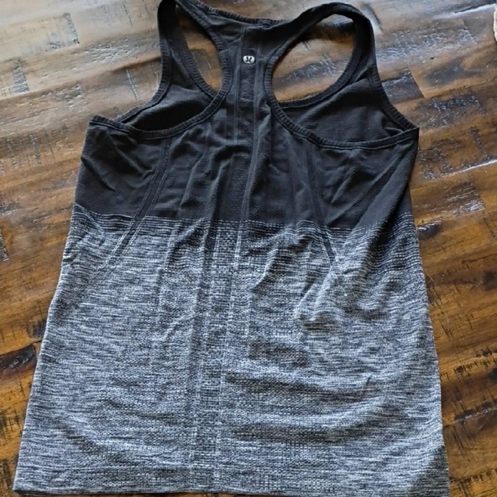 lululemon athletica Black and Gray Racerback Tank - Picture 3 of 3